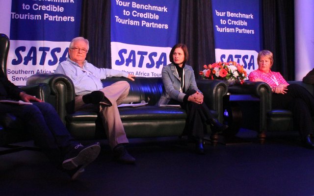 The discussion panel at the SATSA Conference with from ltr Paul Miedema, Glynn O’Leary, Brenda du Toit, Rung Button and Craig Drysdale.